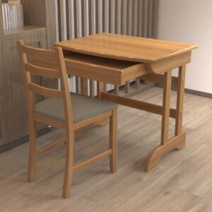 مكتب + كرسيخشب زان احمر روماني