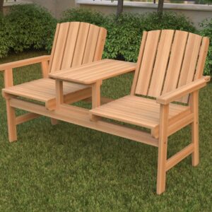 كنبة حديقة بمسند ترابيزة