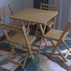 طقم ترابيزة 80 كونتر 4فرد